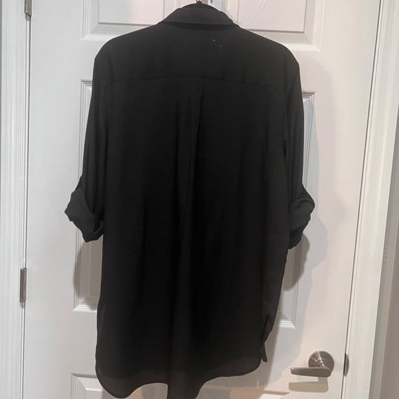 Calvin Klein Modern Tunic Top - XL Black NWOT - Picture 2 of 5
